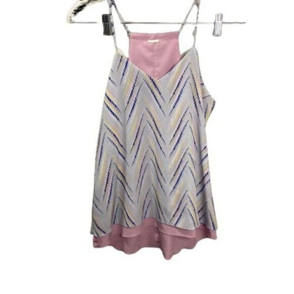 Candie's Reversible Printed Camisole Casual V-neck Racerback Tank Top‎